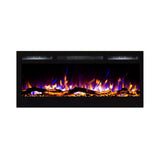 Gibson Living Madison 36 Inch Logs Recessed Wall Mounted Electric Fireplace - N/A