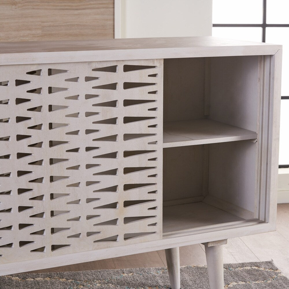 Gibson Wood Sideboard Buffet Cabinet with Sliding Door by Christopher Knight Home
