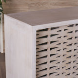 Gibson Wood Sideboard Buffet Cabinet with Sliding Door by Christopher Knight Home