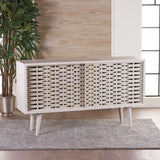 Gibson Wood Sideboard Buffet Cabinet with Sliding Door by Christopher Knight Home