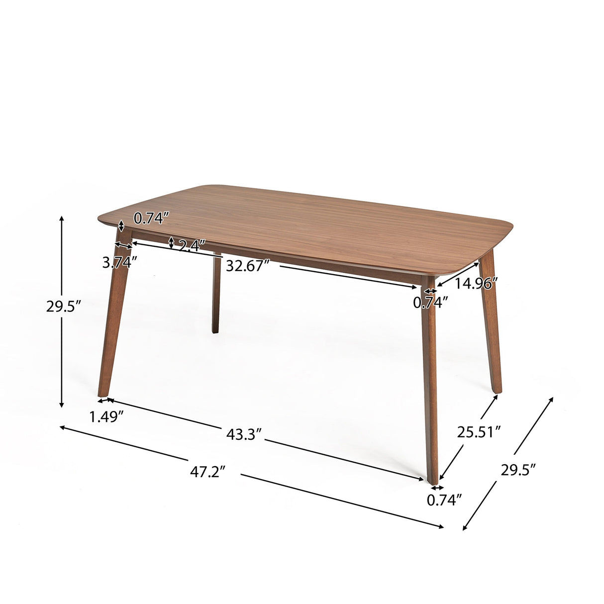 Gideon Wood Dining Table by Christopher Knight Home