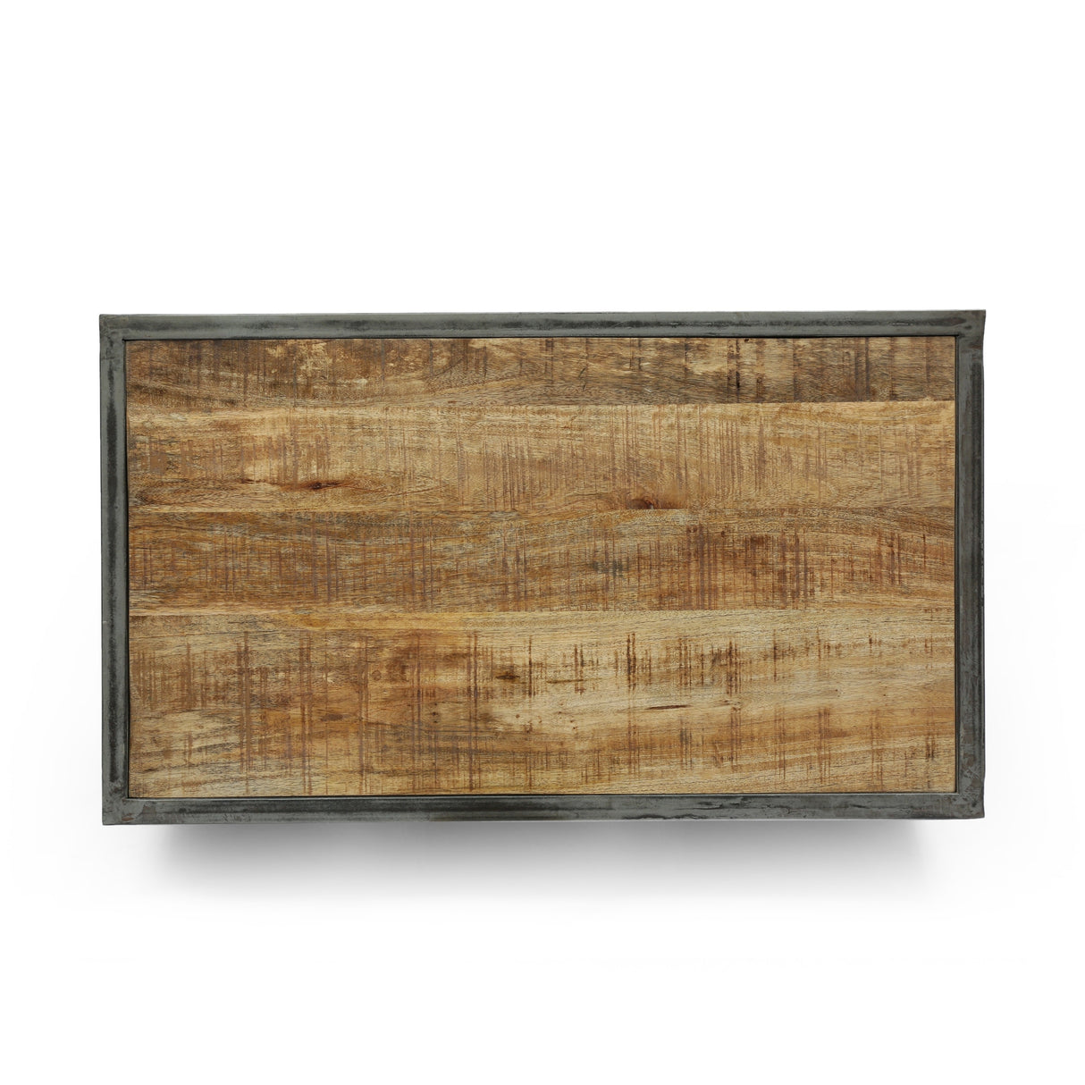 Gieke Industrial Handcrafted Mango Wood Shoe Rack by Christopher Knight Home