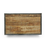 Gieke Industrial Handcrafted Mango Wood Shoe Rack by Christopher Knight Home