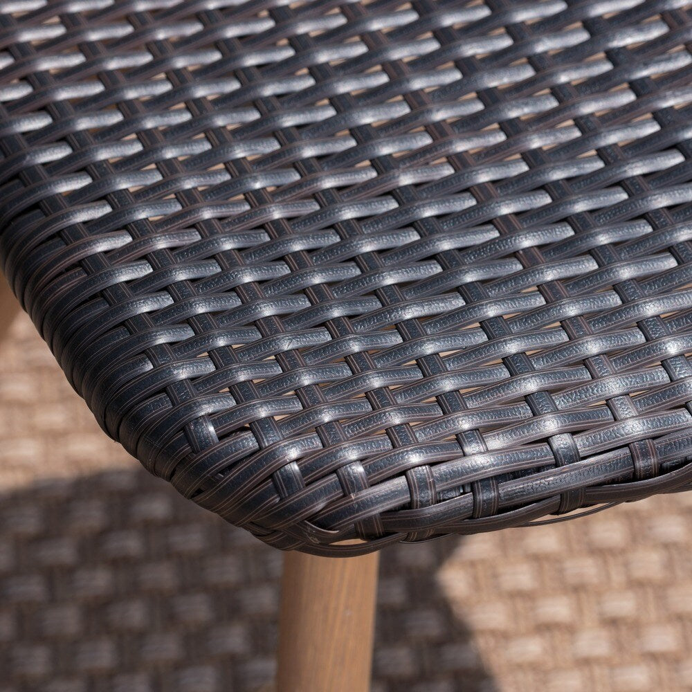 Gila Outdoor Wicker Dining Chair (Set of 2) by Christopher Knight Home