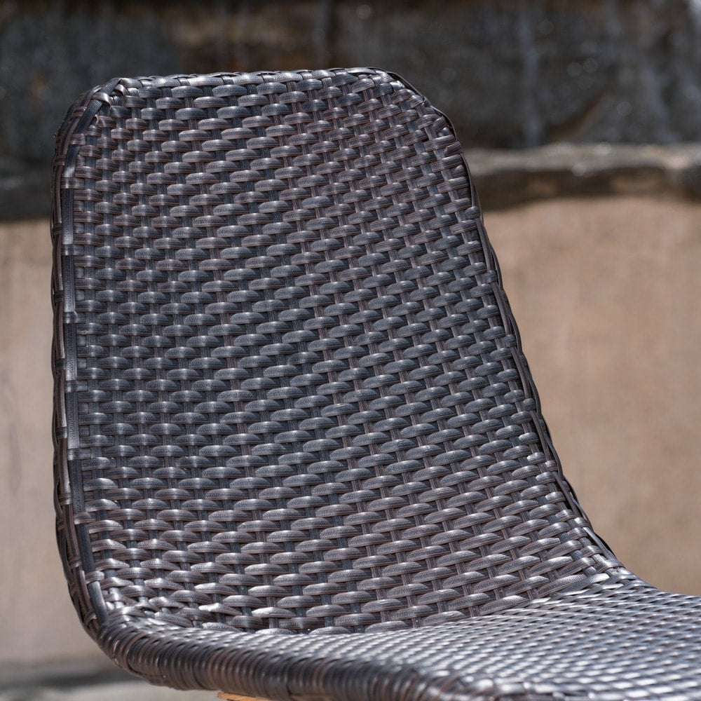Gila Outdoor Wicker Dining Chair (Set of 2) by Christopher Knight Home