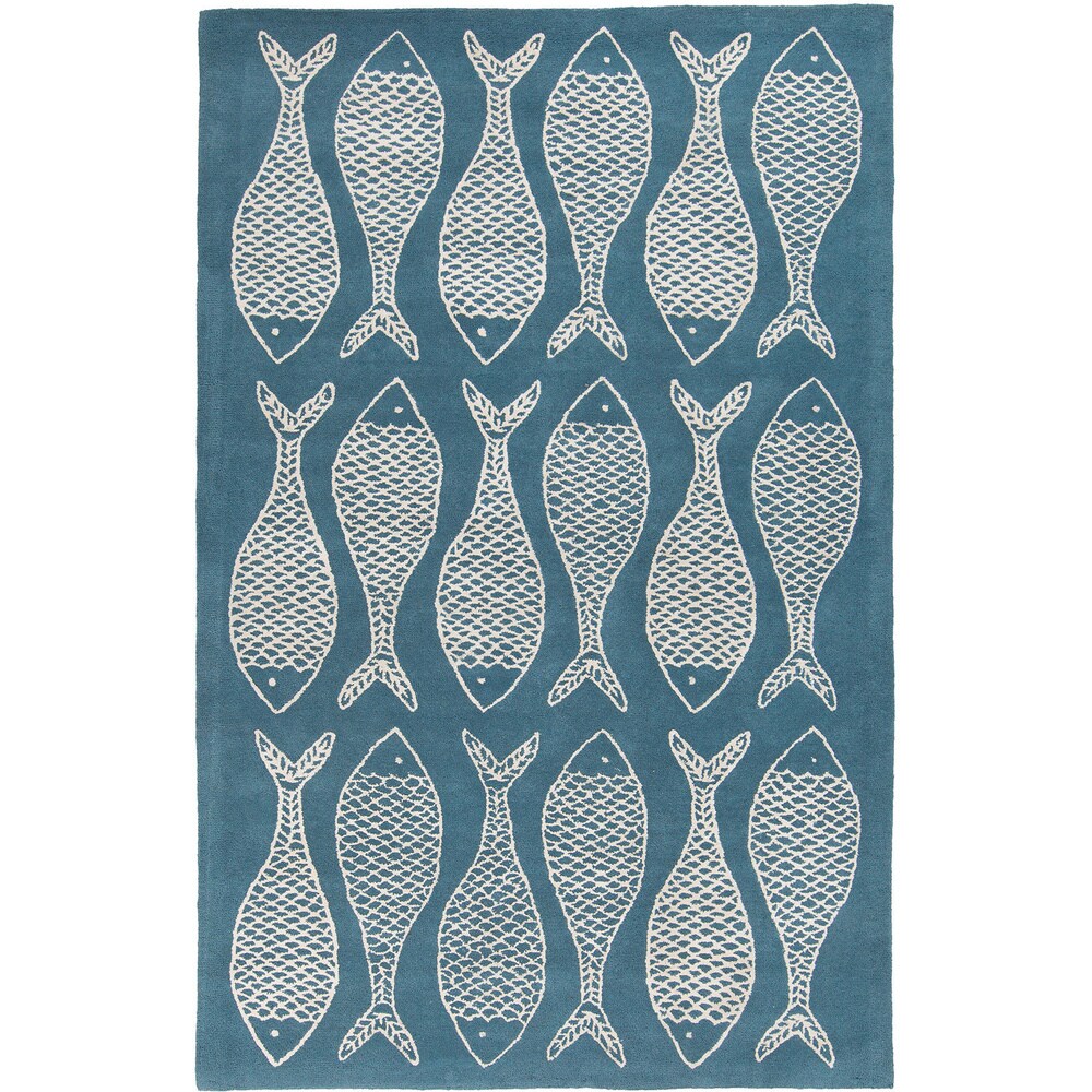 Gilbert Coastal Wool Accent Area Rug