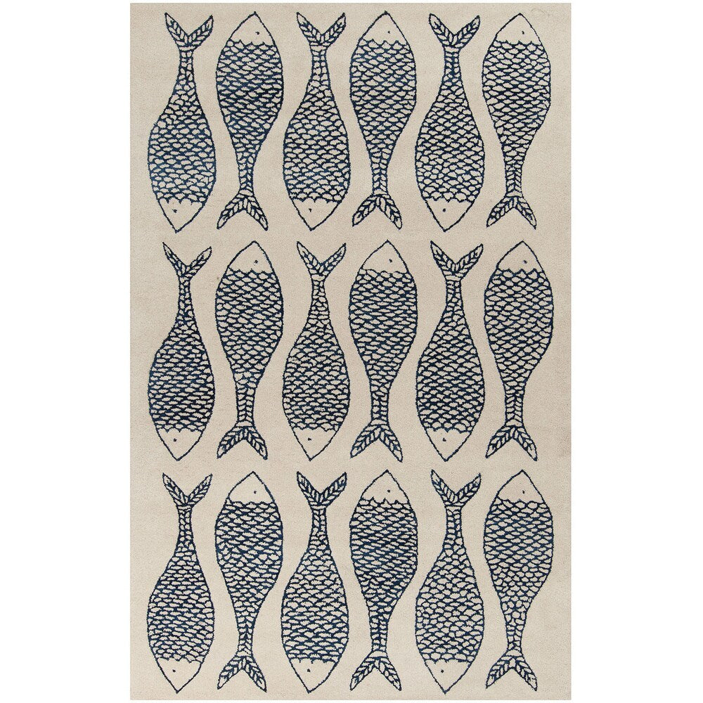 Gilbert Coastal Wool Accent Area Rug