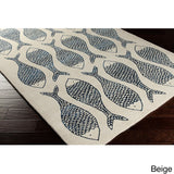 Gilbert Coastal Wool Accent Area Rug