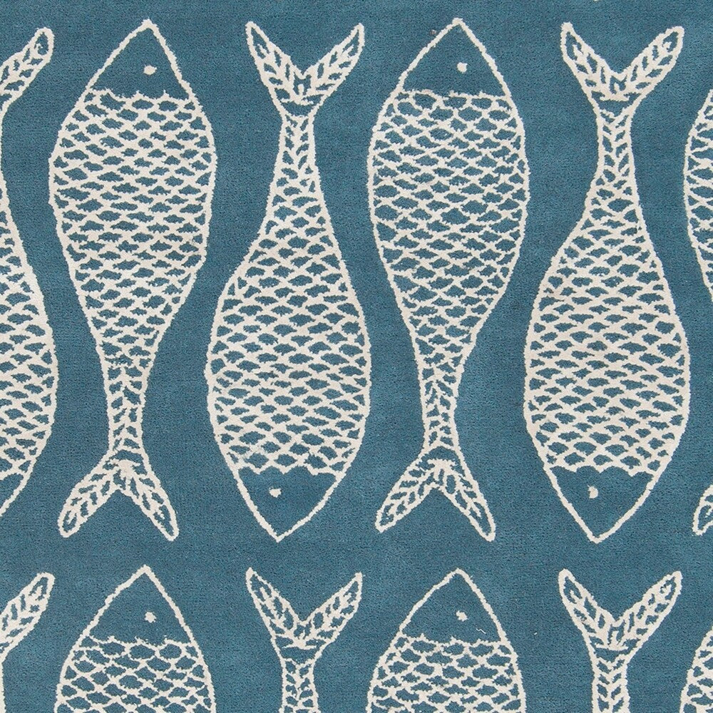 Gilbert Coastal Wool Accent Area Rug