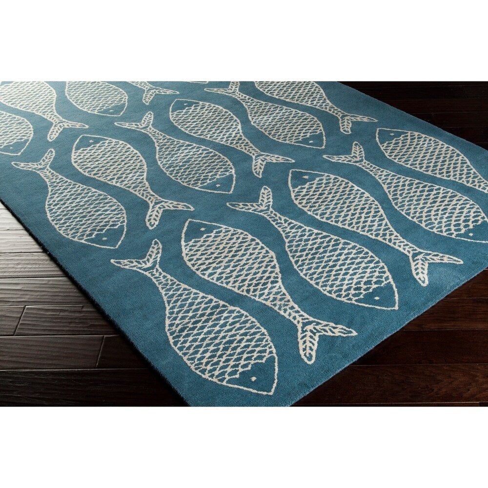 Gilbert Coastal Wool Accent Area Rug