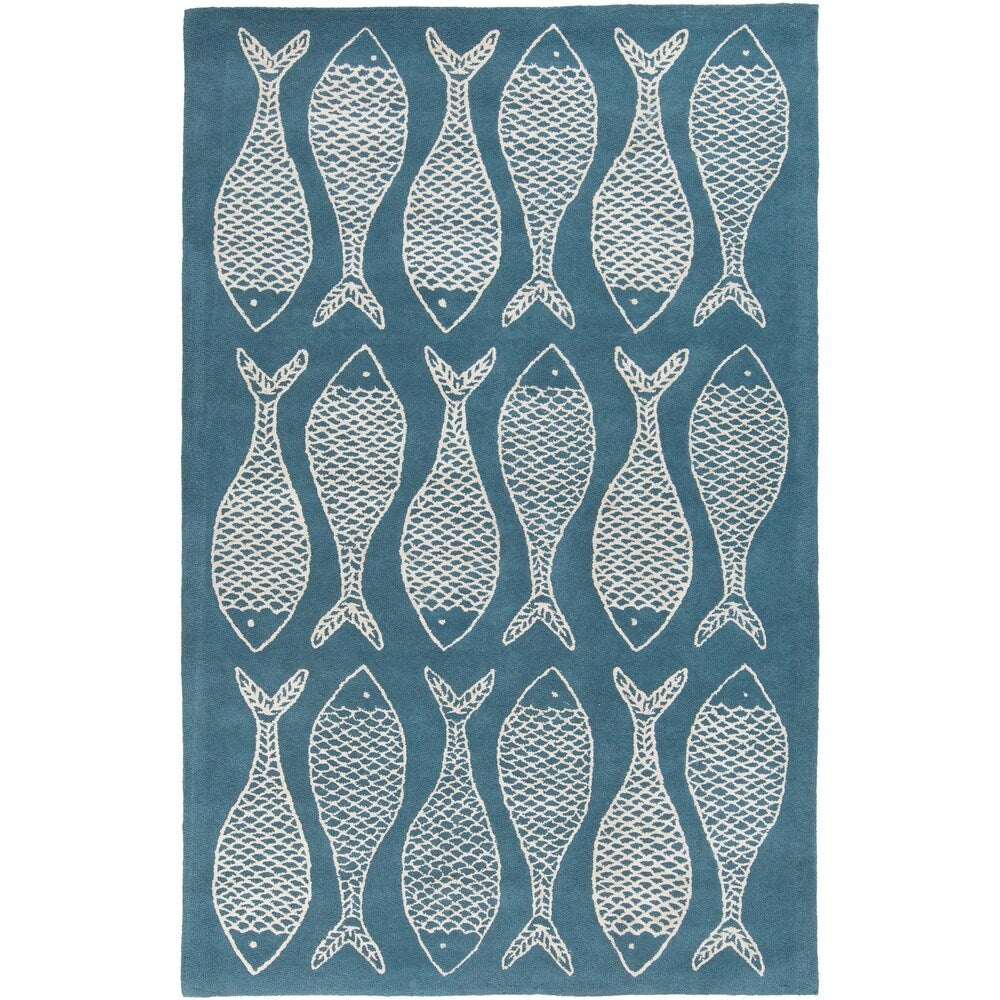 Gilbert Coastal Wool Accent Area Rug