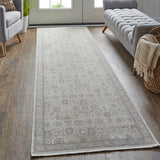 Gilford Rustic Persian Farmhouse Rug, Beige/Warm Gray, Accent Rug