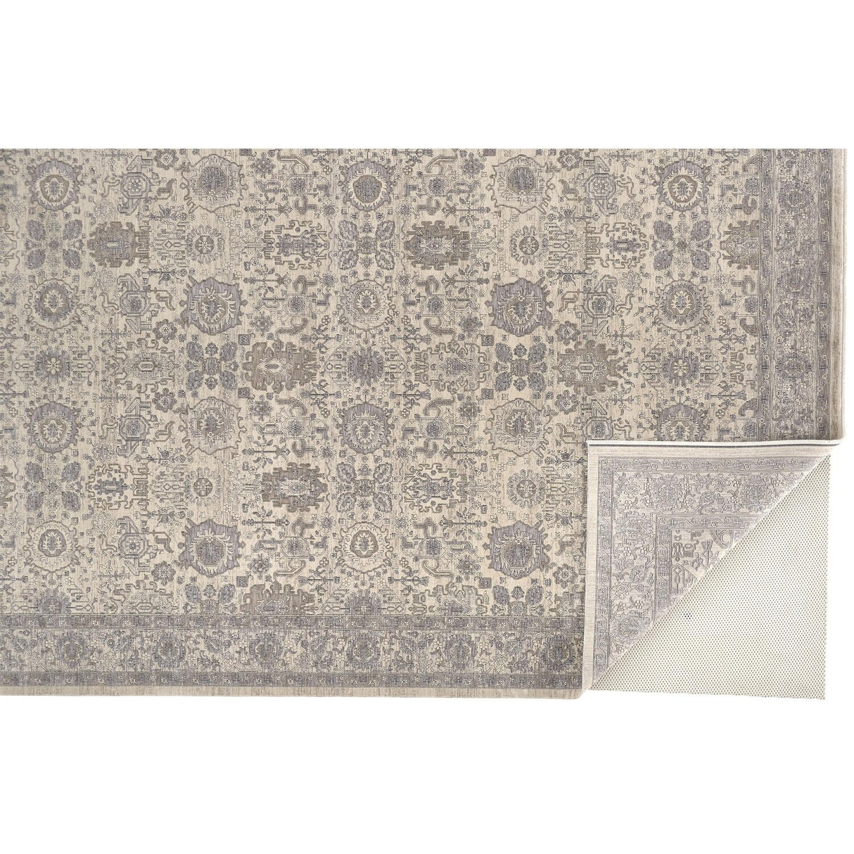 Gilford Rustic Persian Farmhouse Rug, Beige/Warm Gray, Accent Rug