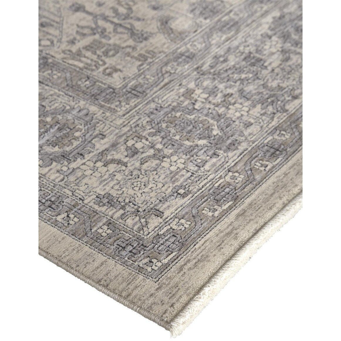 Gilford Rustic Persian Farmhouse Rug, Beige/Warm Gray, Accent Rug