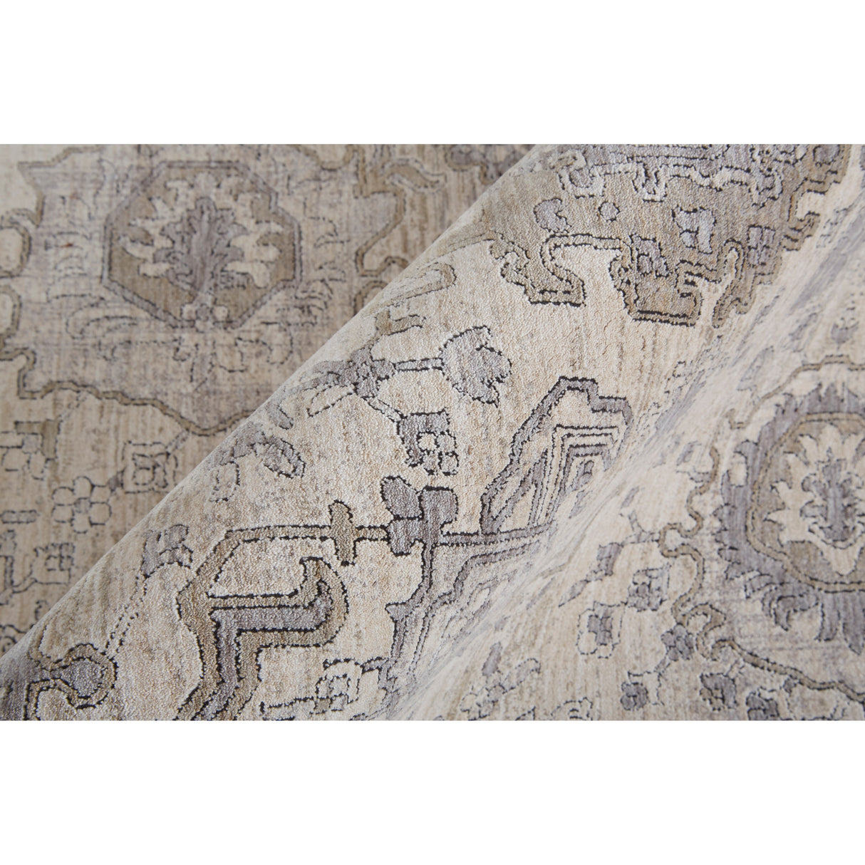 Gilford Rustic Persian Farmhouse Rug, Beige/Warm Gray, Accent Rug