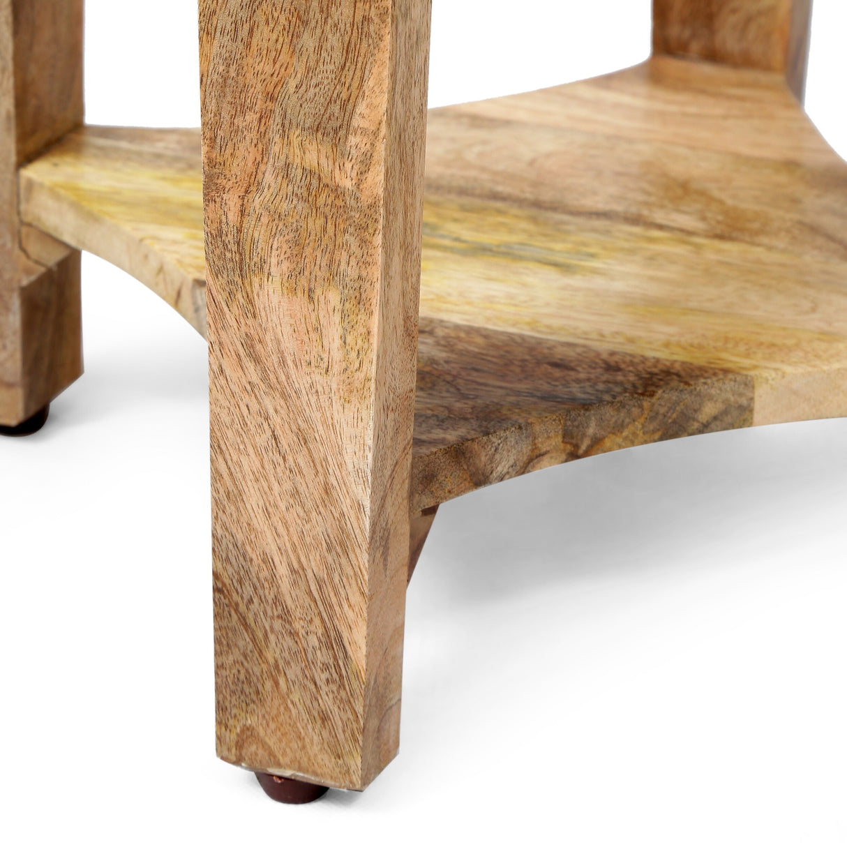 Gilliland Handcrafted Boho Mango Wood Side Table by Christopher Knight Home