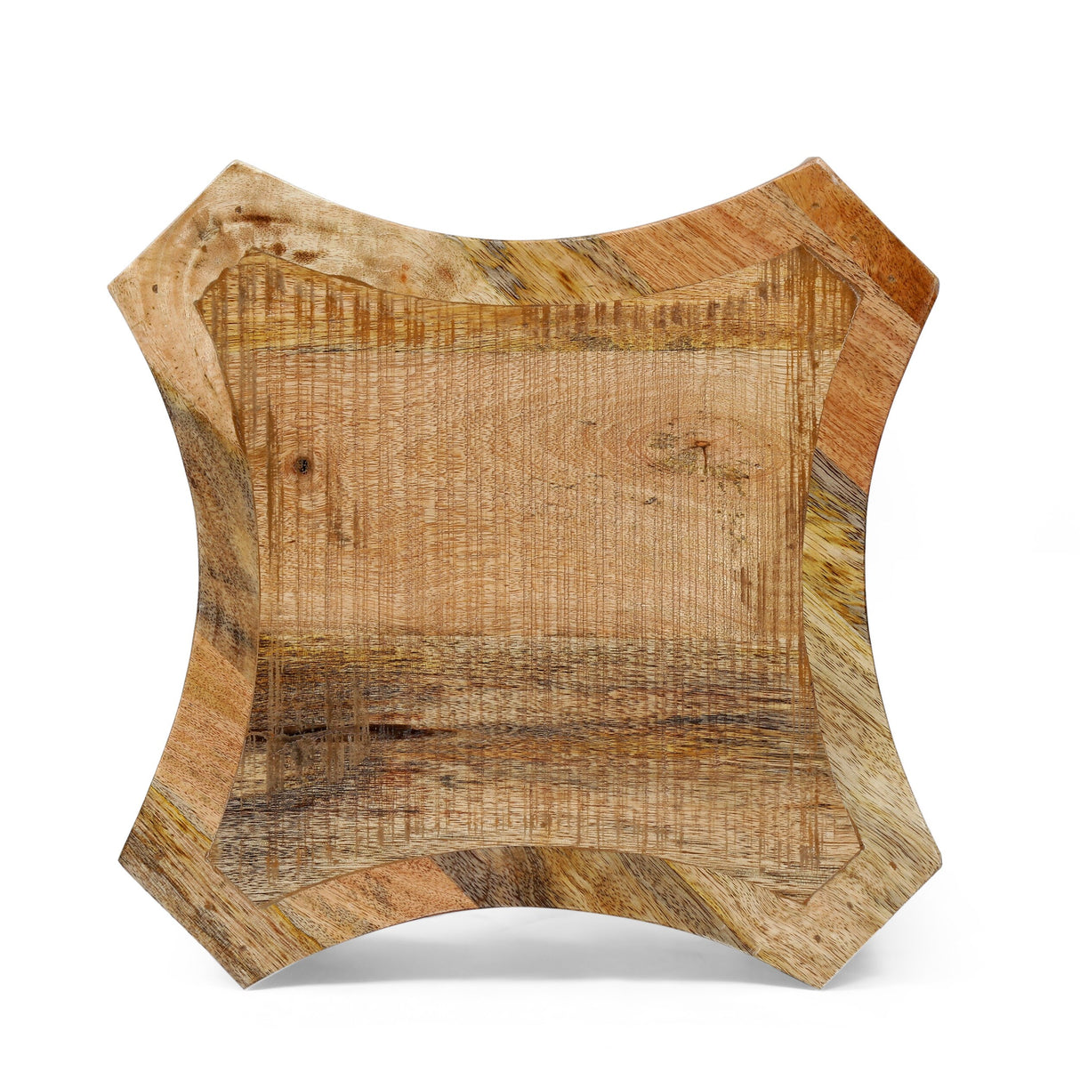 Gilliland Handcrafted Boho Mango Wood Side Table by Christopher Knight Home