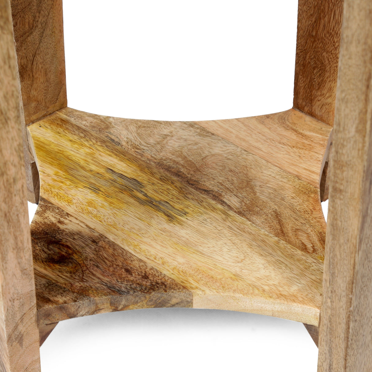 Gilliland Handcrafted Boho Mango Wood Side Table by Christopher Knight Home