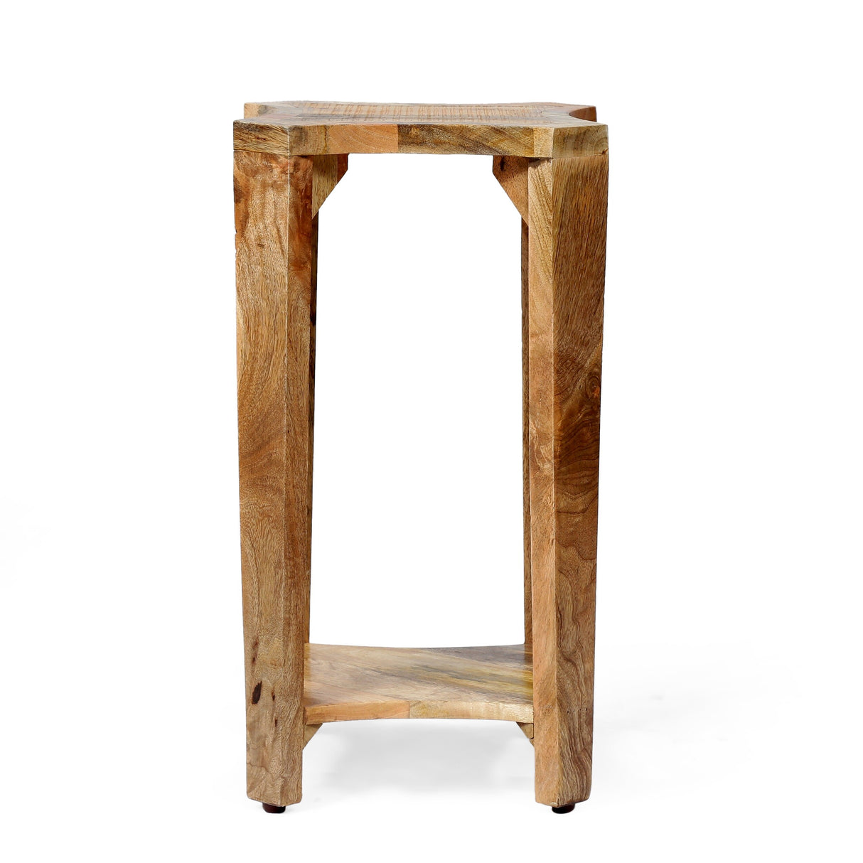 Gilliland Handcrafted Boho Mango Wood Side Table by Christopher Knight Home