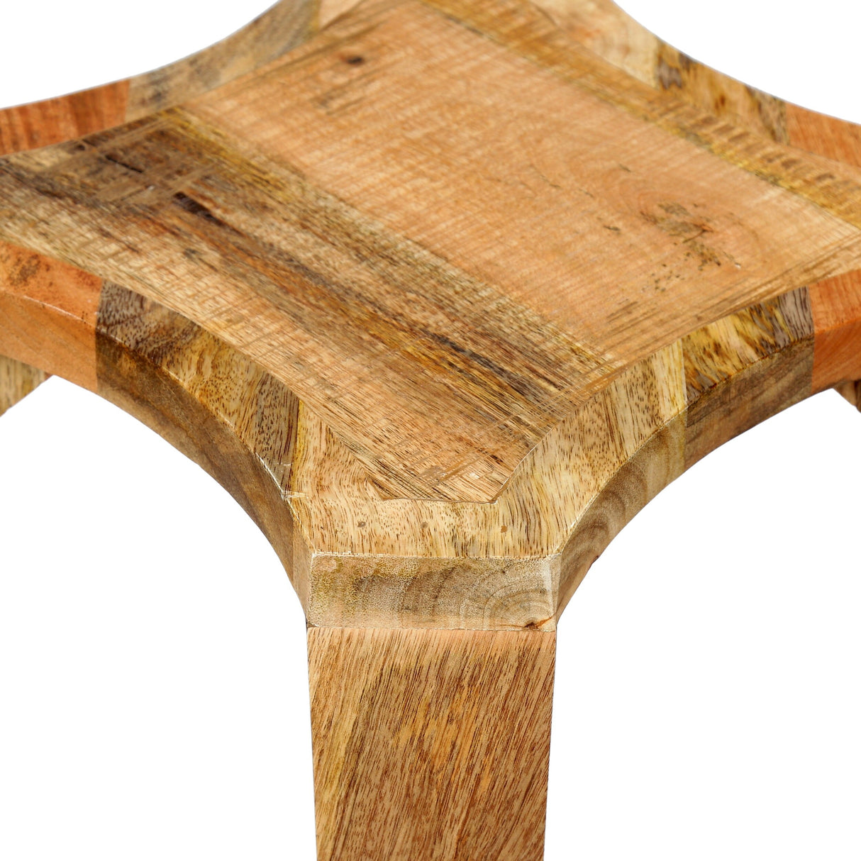 Gilliland Handcrafted Boho Mango Wood Side Table by Christopher Knight Home