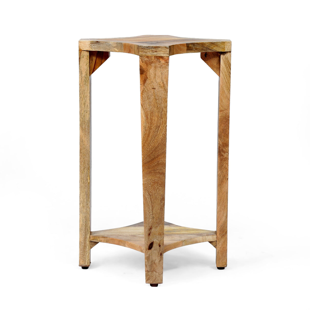Gilliland Handcrafted Boho Mango Wood Side Table by Christopher Knight Home