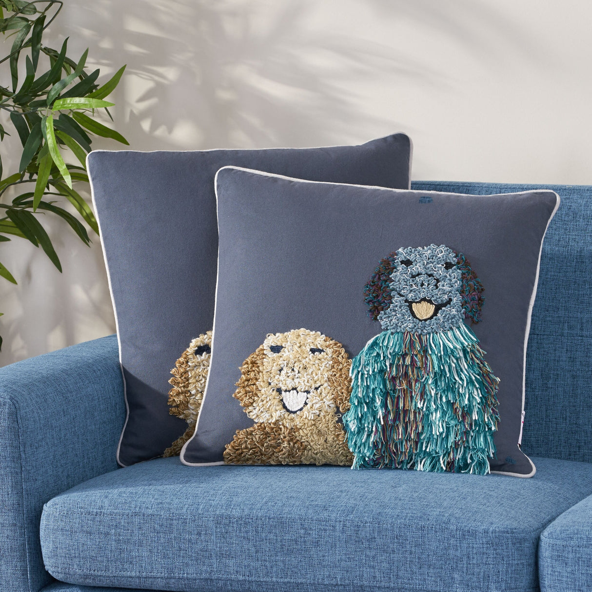 Gathwright Modern Handcrafted Fabric Sloth Pillow Cover by Christopher Knight Home