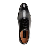 Gino Vitale Men's Lace Up Medallion Toe Dress Shoes