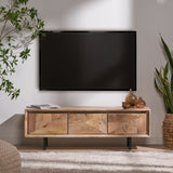 Girard Boho Handcrafted Mango Wood TV Stand by Christopher Knight Home