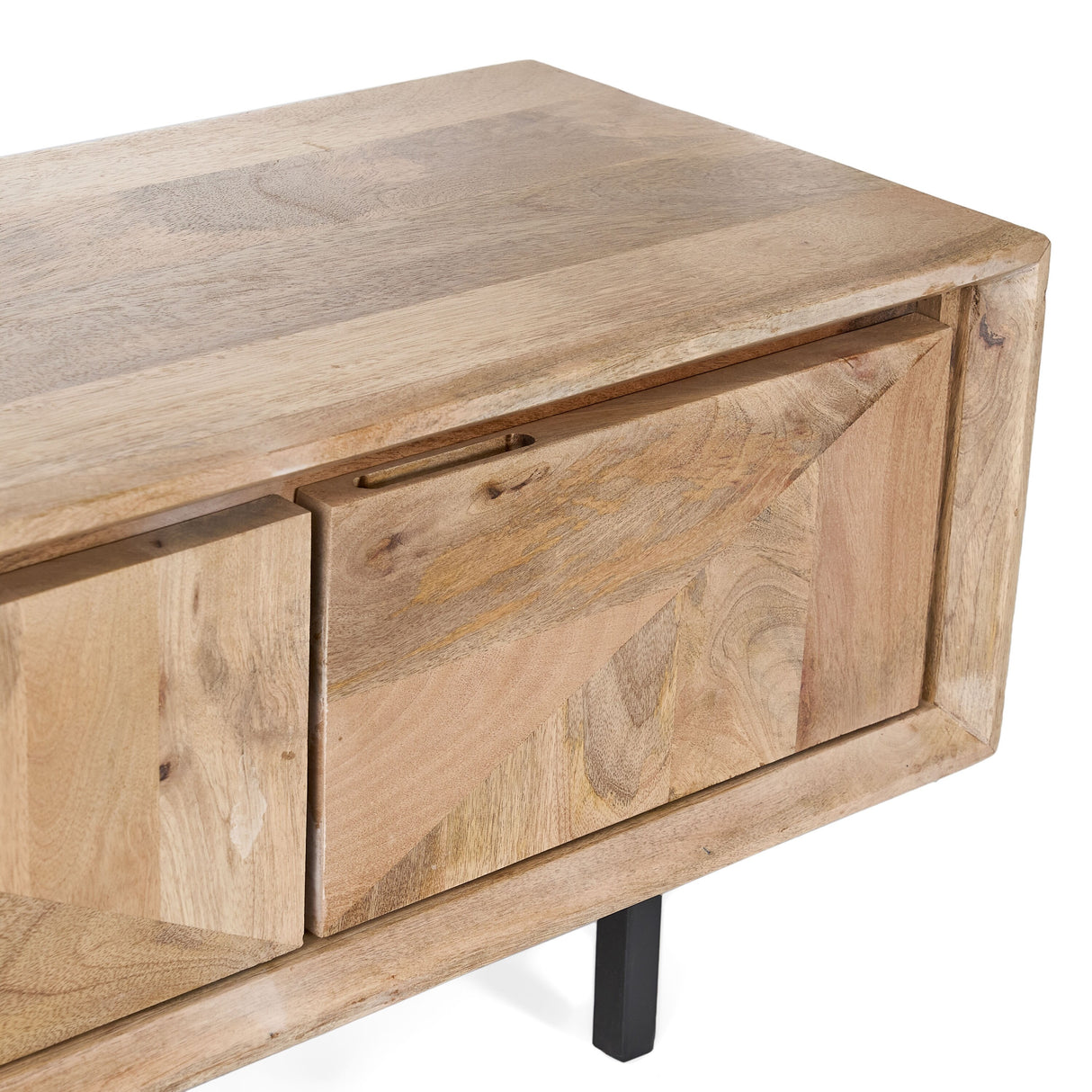 Girard Boho Handcrafted Mango Wood TV Stand by Christopher Knight Home