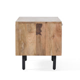 Girard Boho Handcrafted Mango Wood TV Stand by Christopher Knight Home