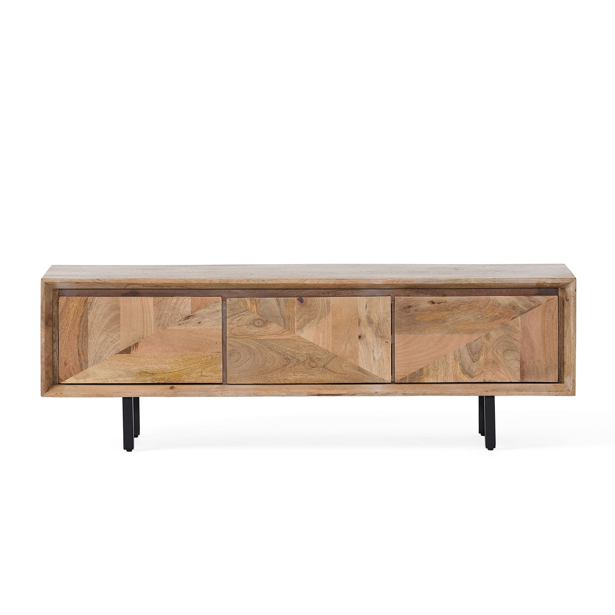 Girard Boho Handcrafted Mango Wood TV Stand by Christopher Knight Home