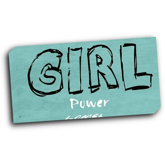 Girl Power 24x12 Gallery Wrapped Stretched Canvas