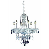Giselle 6-Light 21 in. Chandelier with Royal Cut Crystals (Available in Chrome and Gold)
