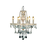 Giselle 6-Light 21 in. Chandelier with Royal Cut Crystals (Available in Chrome and Gold)