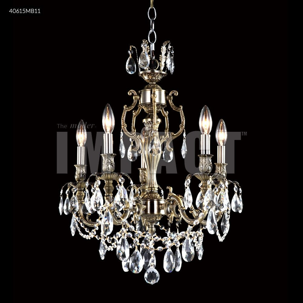 Giuseppe Lighting Five Light Chandelier Brindisi Monaco Bronze - Exact Size
