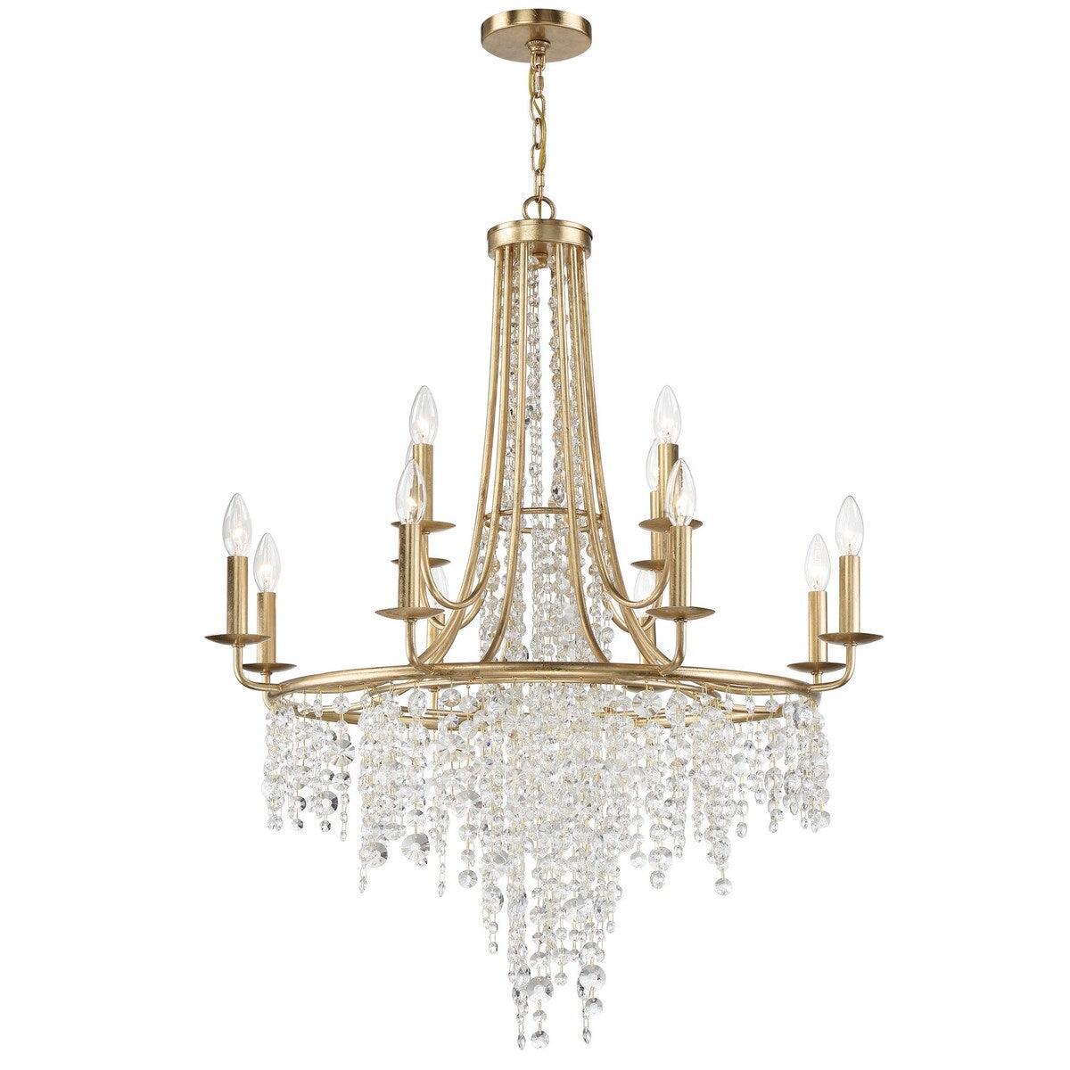 Giuseppe Lighting Gabrielle Antique Gold - Exact Size
