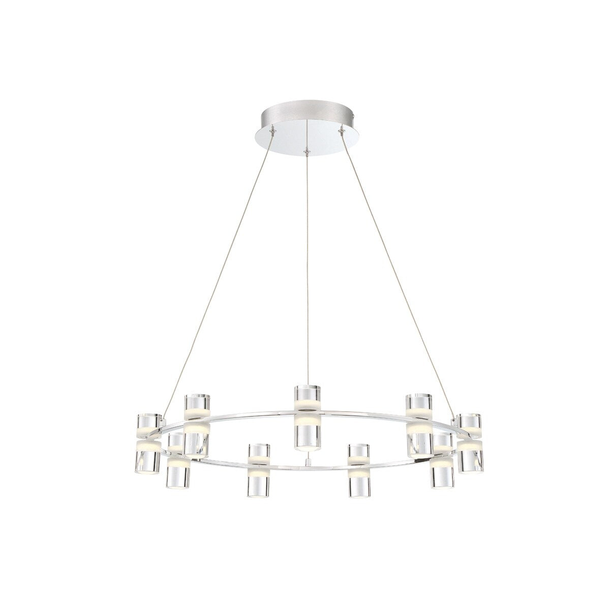Giuseppe Lighting LED Chandelier Netto Chrome - Exact Size