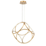 Giuseppe Lighting LED Pendant Glenview Gold - Exact Size