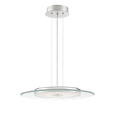 Giuseppe Lighting LED Pendant Hover Polished Chrome - Exact Size