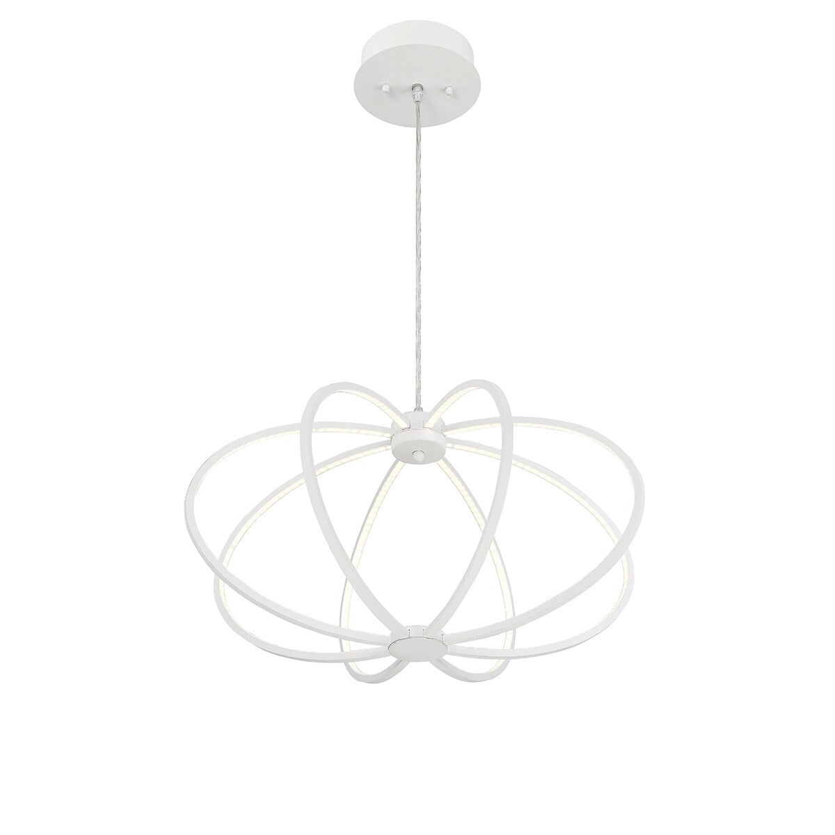 Giuseppe Lighting LED Pendant Leggero White - Exact Size