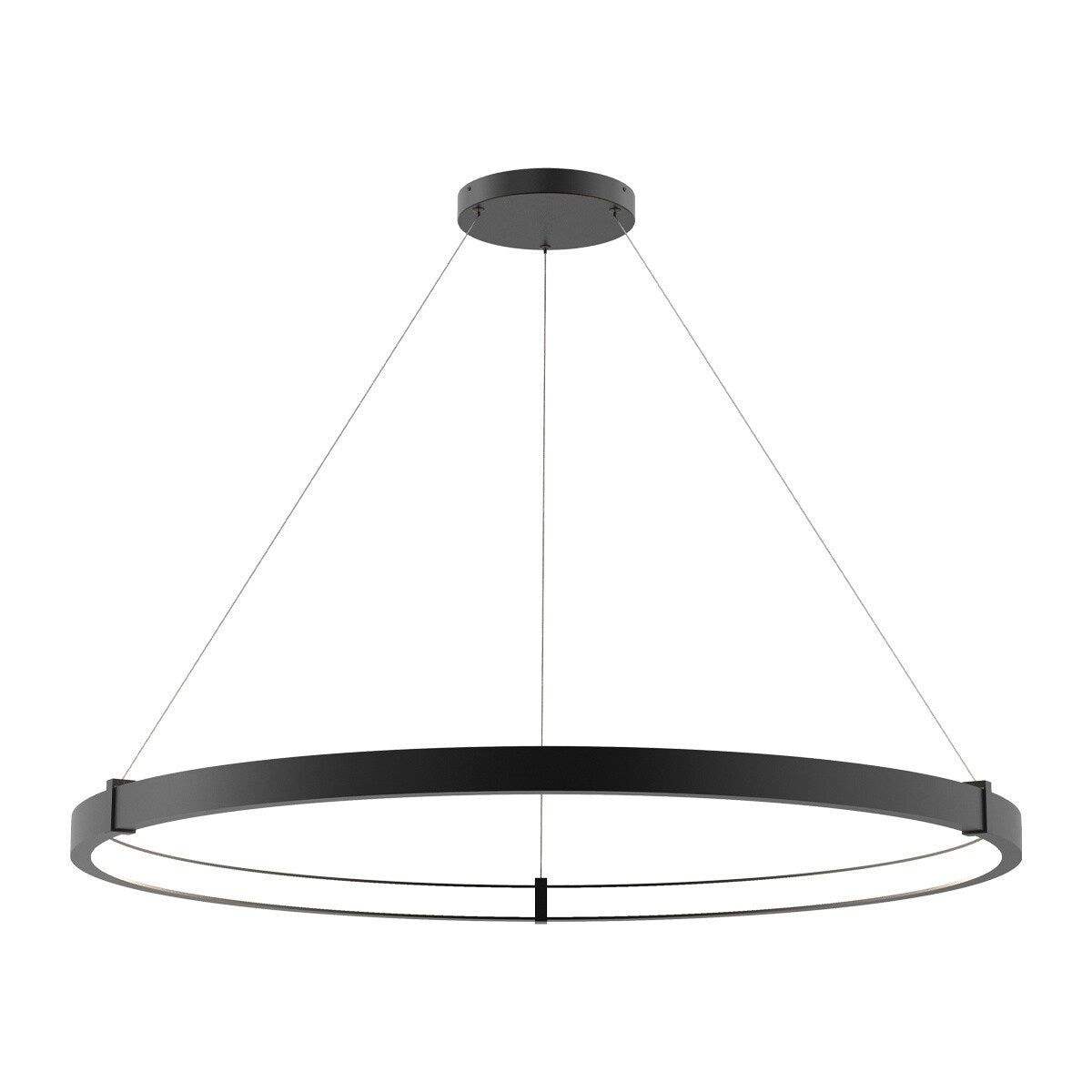 Giuseppe Lighting LED Pendant Mucci Matte Black - Exact Size