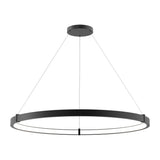 Giuseppe Lighting LED Pendant Mucci Matte Black - Exact Size