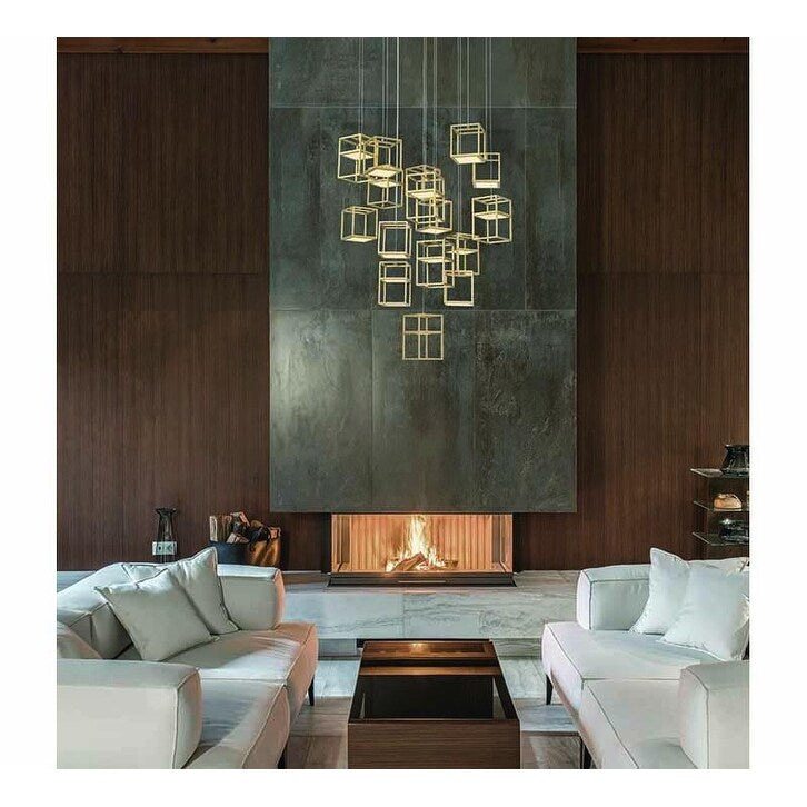 Giuseppe Lighting LED Pendant Mucci Matte Black - Exact Size