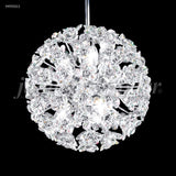 Giuseppe Lighting Six Light Pendant Tekno Mini Silver - Exact Size