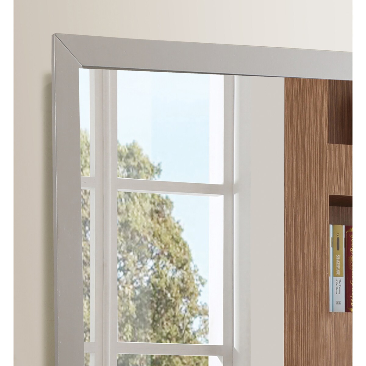 Glades 41 in. x 41 in. Modern Square Framed Dresser Mirror - 1"L x 41"W x 41"H