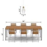 Gladstone River of Goods Glass and Metal Pillar Shade Pendant Light