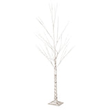 Gladwin Lit Artificial Twig Birch Tree Warm White Lights 5' Pre by Christopher Knight Home