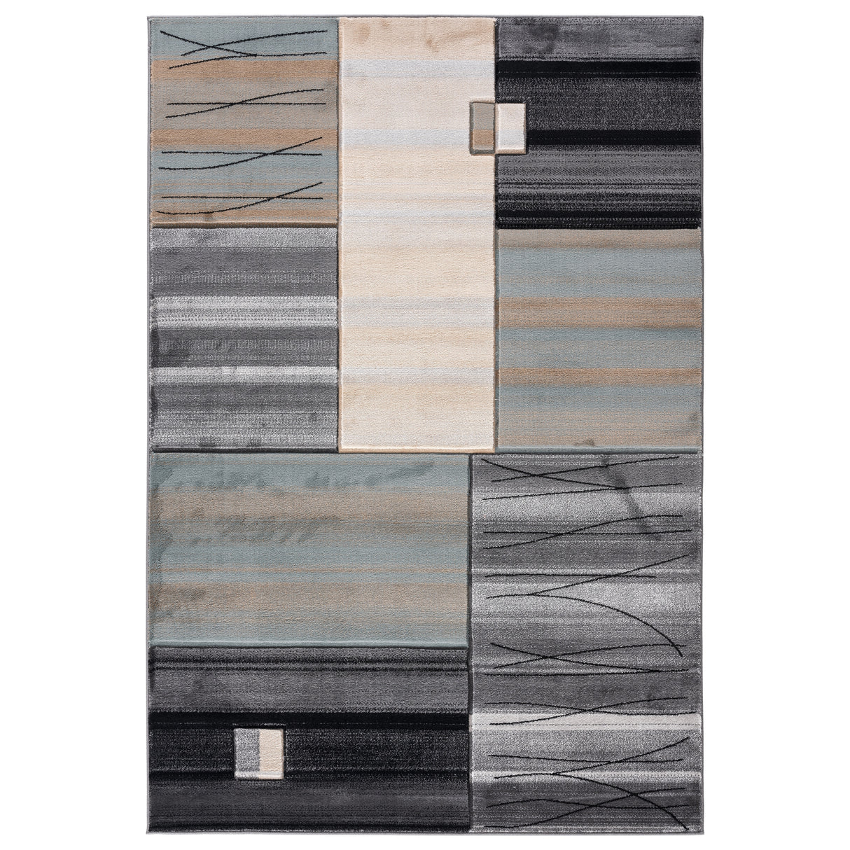 Glamour Abstract Polypropylene Area Rug