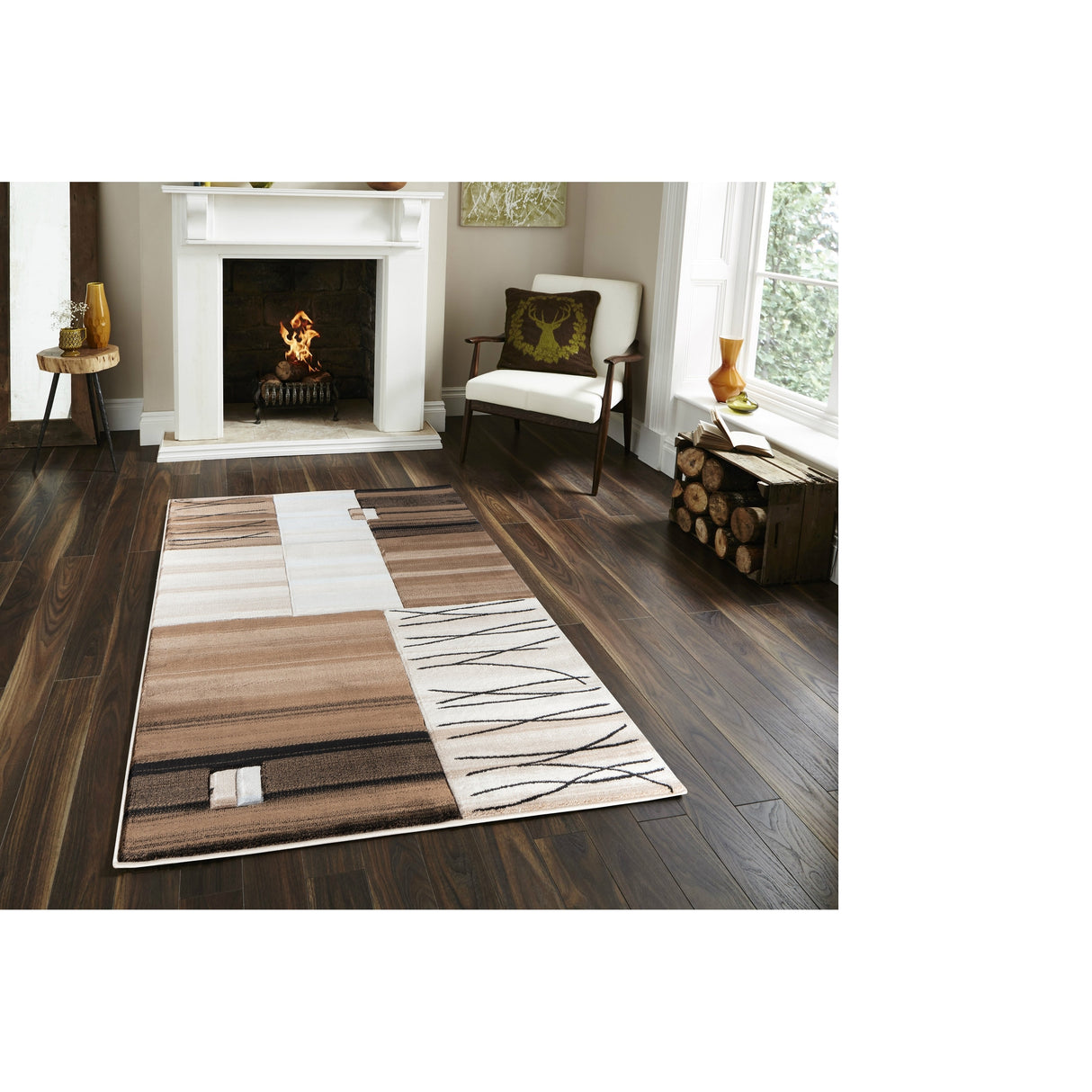 Glamour Abstract Polypropylene Area Rug