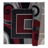 Glamour Collection Floral Polypropylene Area Rug